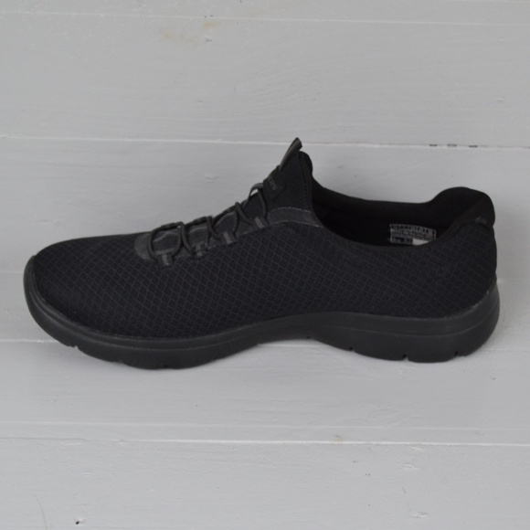 Skechers Women's Summits Sneaker 12980w Black Sz10 wide fit EU40 Memory Foam - Picture 6 of 8
